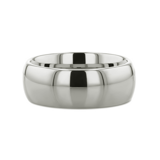 ARLINGTON Domed White Tungsten Ring - 2mm - 12mm