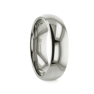 ARLINGTON Domed White Tungsten Ring - 2mm - 12mm