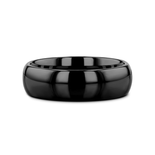 RAVEN Domed Black Tungsten Wedding Band - 2mm - 12mm