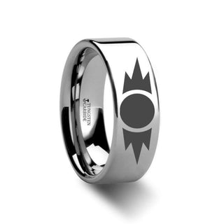 Sith Emblem Star Wars Polished Tungsten Engraved Ring Jewelry - 2mm - 12mm - Thorsten Rings