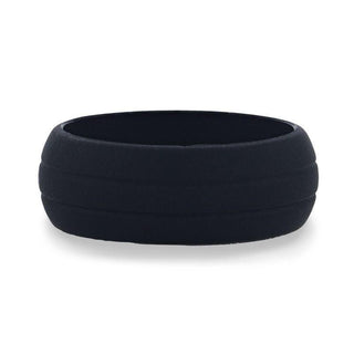 GROOVY Dual Groove Silicone Ring for Men and Women Black Comfort Fit Hypoallergenic Thorsten - 8mm - Thorsten Rings