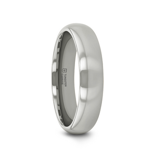 ARLINGTON Domed White Tungsten Ring - 2mm - 12mm