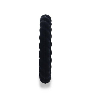 STONE Stackable Twist Silicone Ring for Women Black Comfort Fit Hypoallergenic Thorsten - 2mm - Thorsten Rings