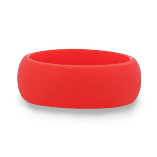 AMOROUS Silicone Ring for Men and Women Red Comfort Fit Hypoallergenic Thorsten - 8mm - Thorsten Rings