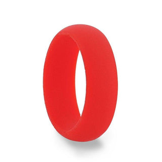 AMOROUS Silicone Ring for Men and Women Red Comfort Fit Hypoallergenic Thorsten - 8mm - Thorsten Rings