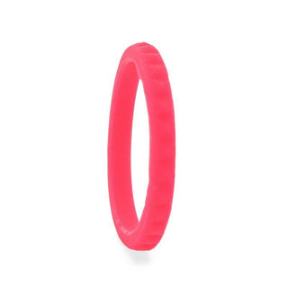 CUPID Stackable Faceted Silicone Ring for Women Pink Comfort Fit Hypoallergenic Thorsten - 2mm - Thorsten Rings