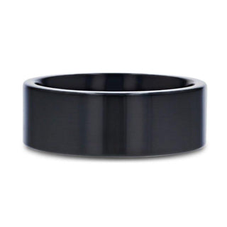 NEO Flat Black Titanium Wedding Ring - 8mm - Thorsten Rings