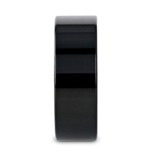 NEO Flat Black Titanium Wedding Ring - 8mm - Thorsten Rings