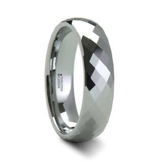 CELONA 288 Diamond Faceted Women's Tungsten Ring - 4mm & 6mm - Thorsten Rings