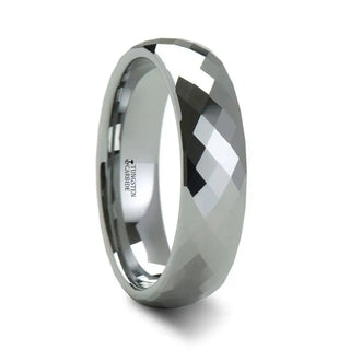 MILLENNIUM Tungsten Wedding Band with 288 Diamond Facets - 2mm - 10mm