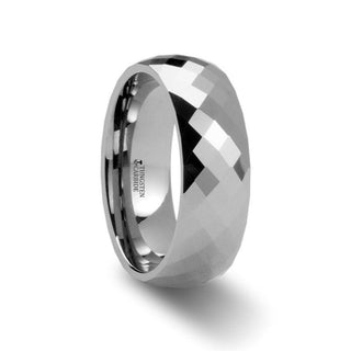 ATLANTIS Diamond Faceted Womens Tungsten Ring - 2mm - Thorsten Rings