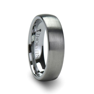 PETRA Domed Brushed Finish Tungsten Ring - 4mm - 6mm - Thorsten Rings