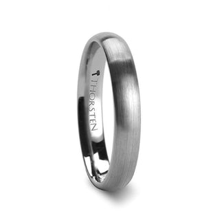 PETRA Domed Brushed Finish Tungsten Ring - 4mm - 6mm - Thorsten Rings