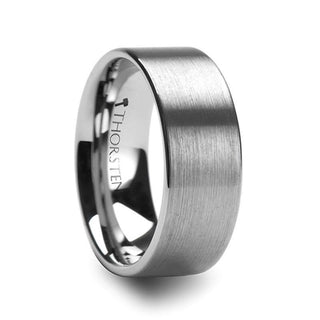 MERCURY Flat Brush Finish Tungsten Wedding Ring - 10mm - Thorsten Rings