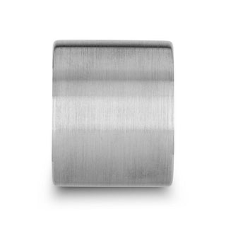 MORRISON Flat Pipe Cut Tungsten Carbide Ring with Brushed Finish - 20mm - Thorsten Rings