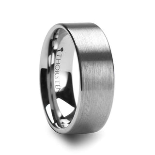 TILLY Flat Style Womens Tungsten Carbide Ring with Brushed Finish - 2mm - Thorsten Rings