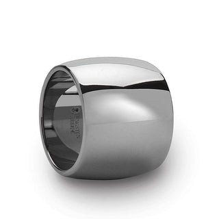 FRESNO Domed Polished Finish Tungsten Wedding Band - 20mm - Thorsten Rings