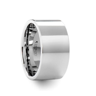 STOCKTON Flat Style White Tungsten Ring - 2mm - 12mm - Thorsten Rings