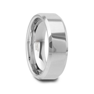 CORINTHIAN Beveled Tungsten Carbide Ring - 4mm - 12mm - Thorsten Rings