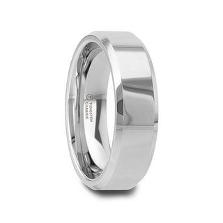 CORINTHIAN Beveled Tungsten Carbide Ring - 4mm - 12mm - Thorsten Rings