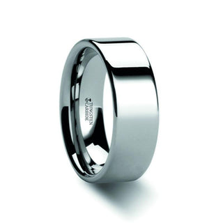 REGINA Wide Flat Style Womens Tungsten Ring - 2mm - Thorsten Rings