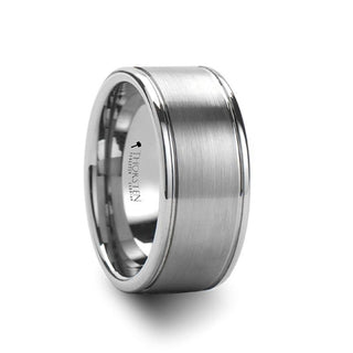 BRIDGEPORT Flat Satin Finish Tungsten Carbide Ring - 6mm - 10mm - Thorsten Rings