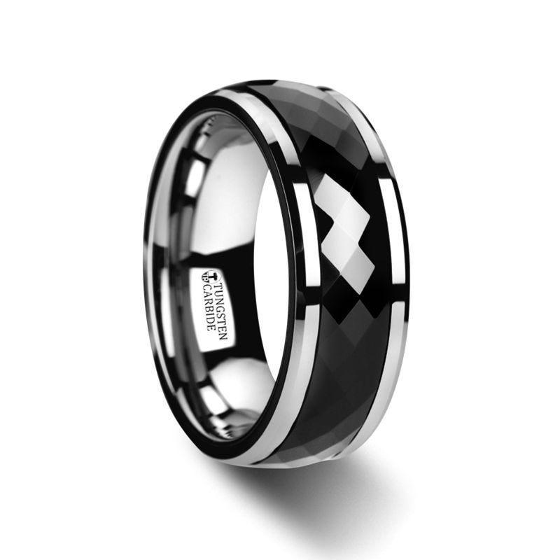 Black tungsten deals spinner ring